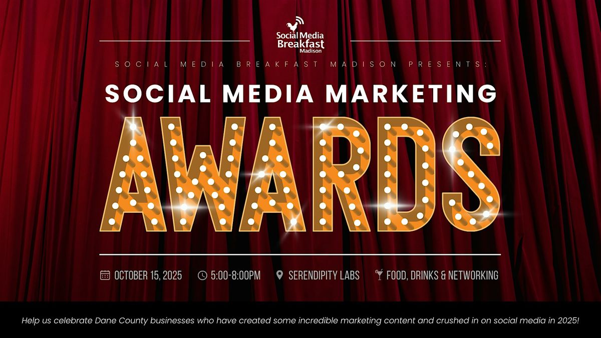 Madison Social Media Marketing Awards, 15 October | Event in Madison | AllEvents