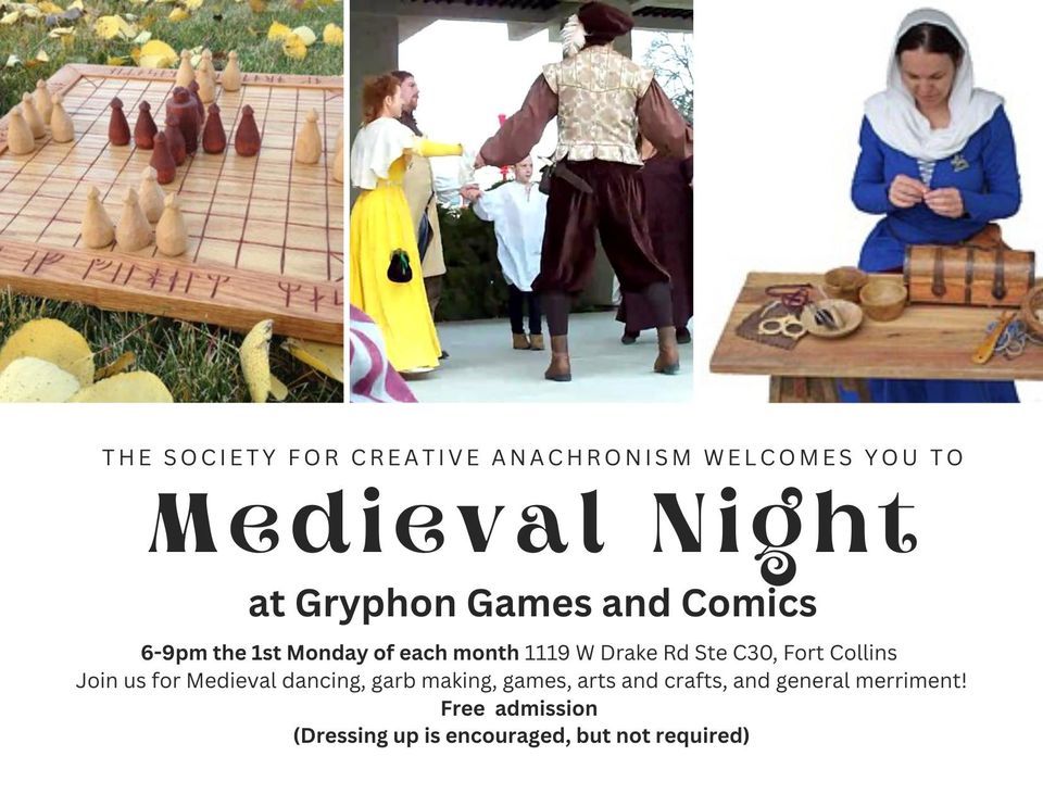 Medieval Night At Gryphon Games And Comics Gryphon Games Comics 