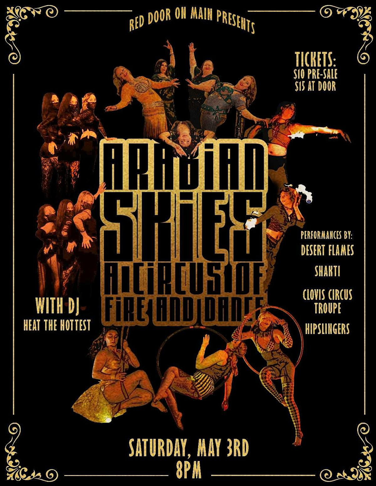 Arabian Skies: A Circus of Fire and Dance, 3 May | Event in Clovis | AllEvents