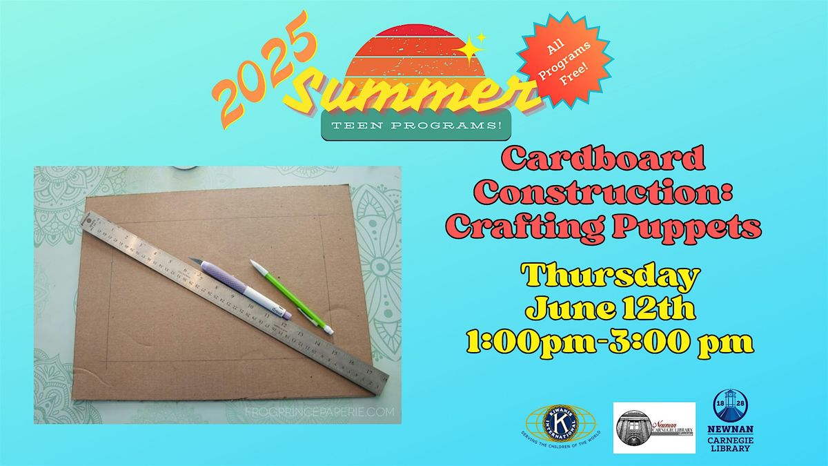 Cardboard Construction: Crafting Puppets, 12 June | Event in Newnan | AllEvents