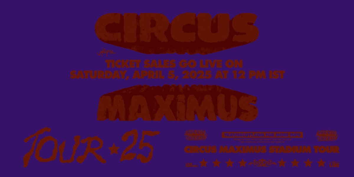 Travis Scott: Circus Maximus Stadium Tour - India, 18 October | Event in New Delhi | AllEvents