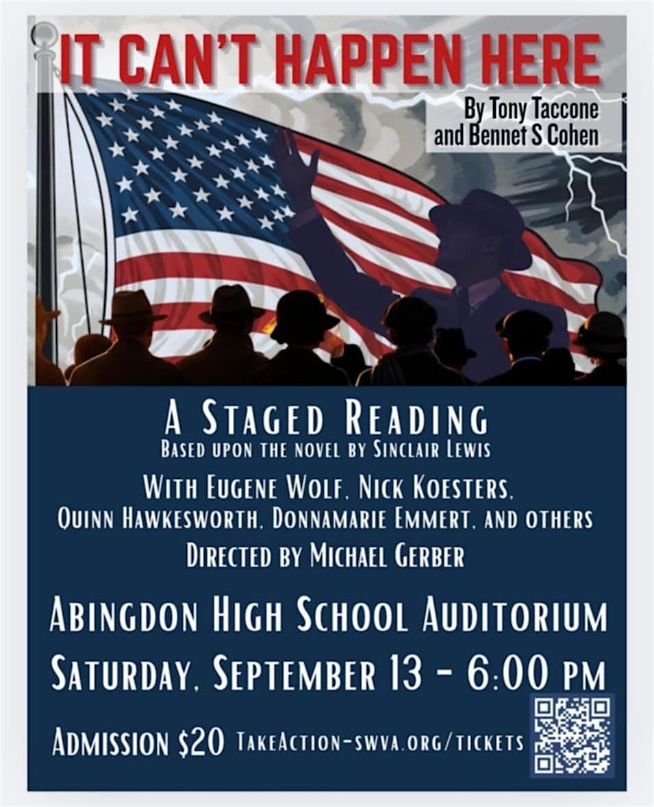 It Can't Happen Here - A Staged  Reading, 13 September | Event in Abingdon | AllEvents