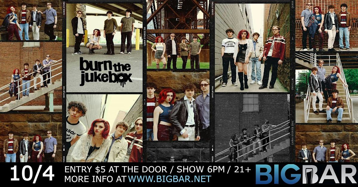 Burn The Jukebox at BIGBAR 6-10PM!, 4 October | Event in Erie | AllEvents