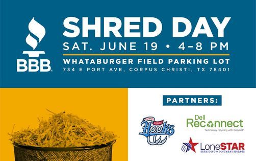Bbb Shred Day Whataburger Field Ingleside June 19 2021 Allevents In Bbb Shred Day 2022