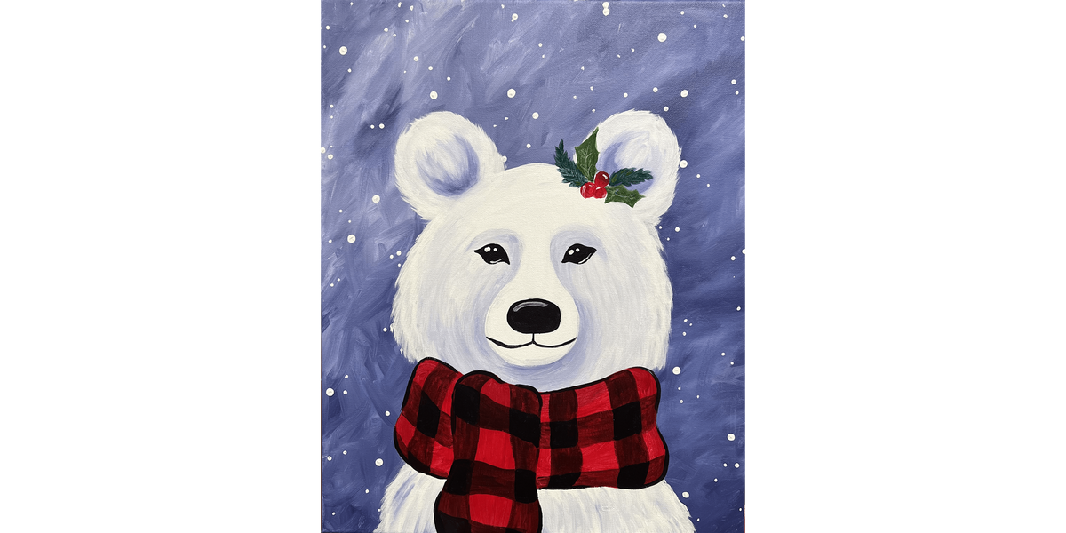 Holly Bear - Paint and Sip in Phoenix | Classpop!™, 28 December | Event in Gilbert | AllEvents