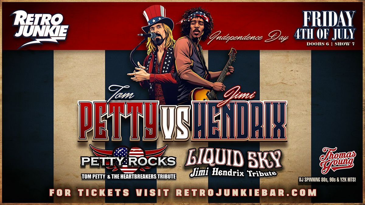 4th OF JULY BASH w/ TOM PETTY & JIMI HENDRIX Tributes, plus DJ & More!, 4 July | Event in Walnut Creek