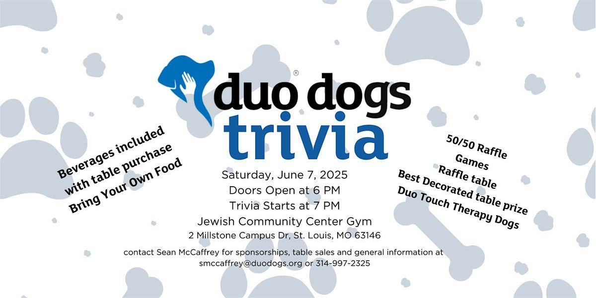 Duo Dogs Trivia Night, 7 June | Event in St. Louis | AllEvents