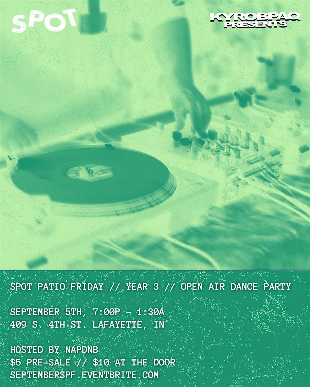 SPOT PATIO FRIDAY // HOSTED BY NAPDNB, 5 September | Event in Lafayette | AllEvents
