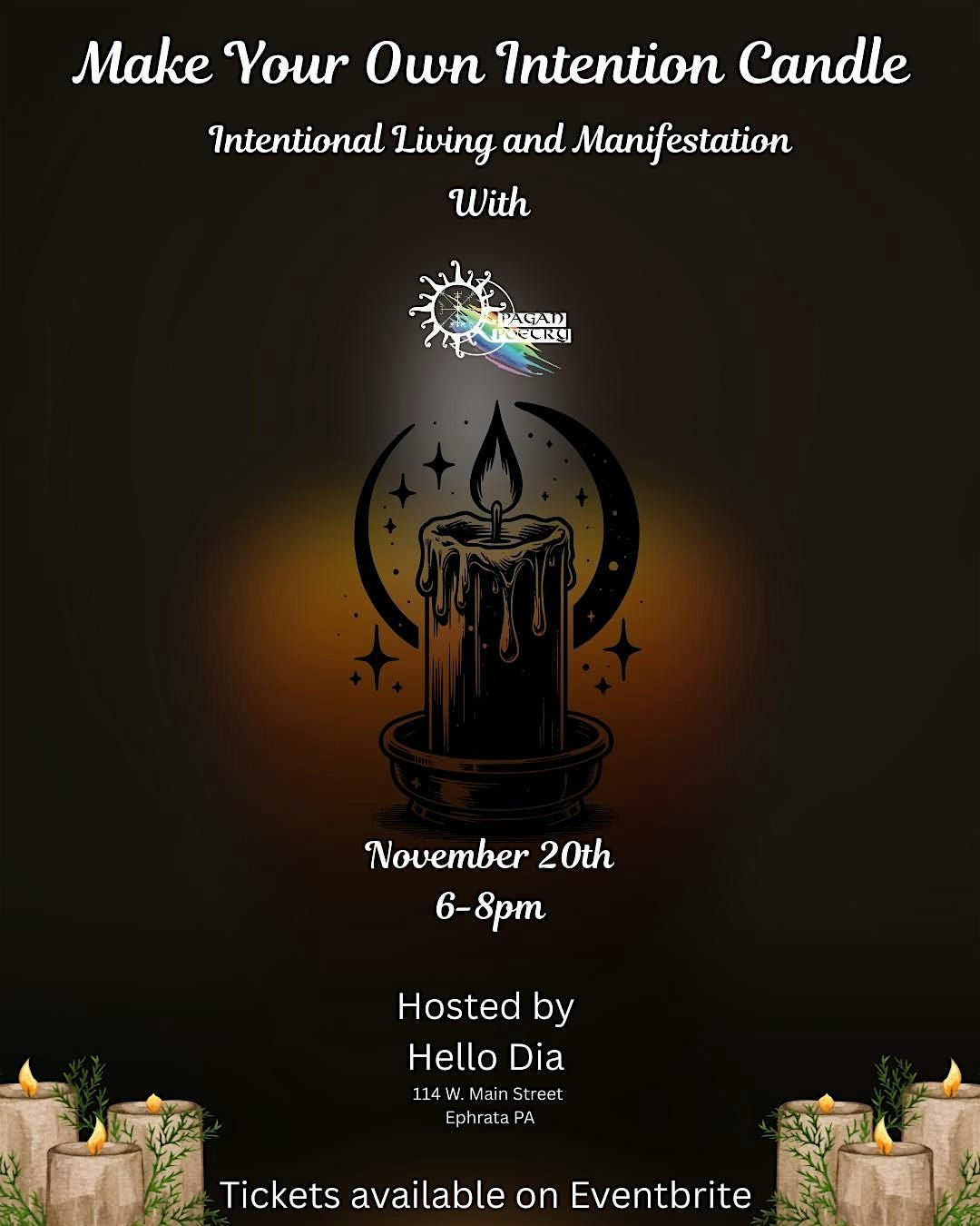 Make Your Own Intention Candle-Intentional Living and Manifestation, 20 November | Event in Ephrata | AllEvents