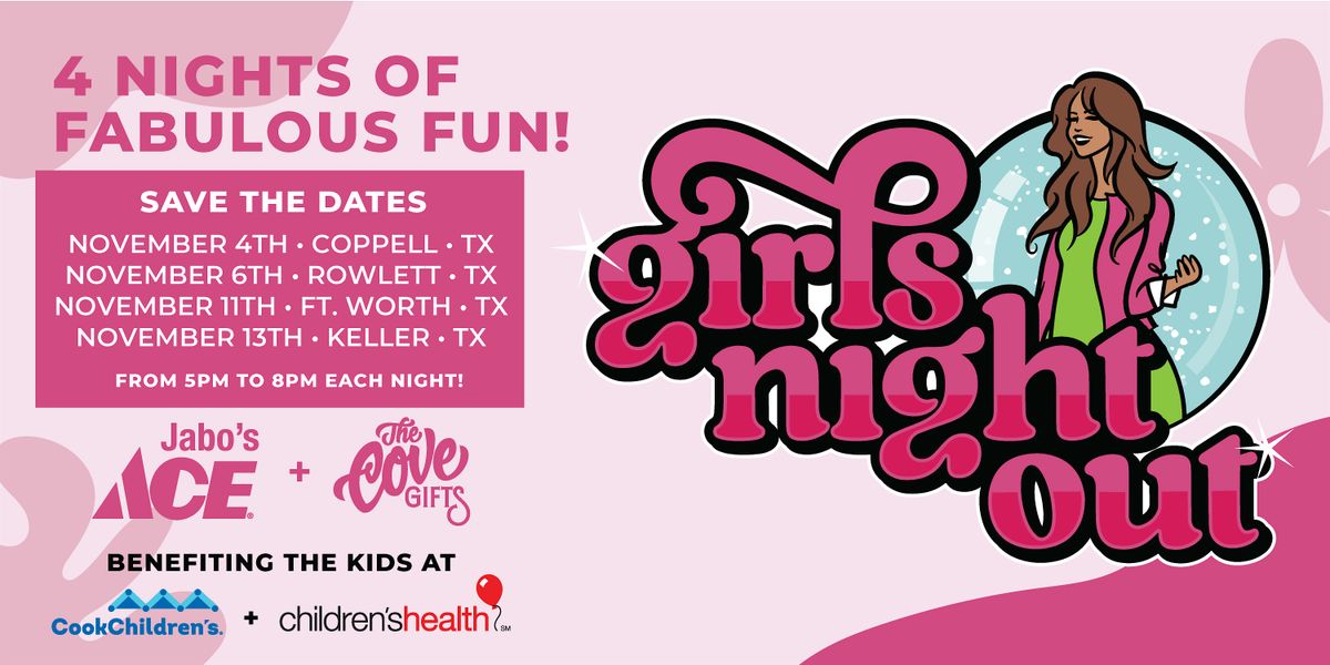 Jabo's Ace & The Cove Gifts Keller: Girls Night Out 2025!, 13 November | Event in Keller | AllEvents