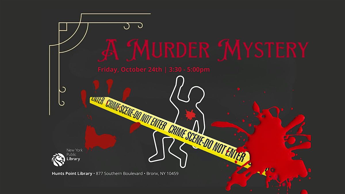 M**der in The Library, 24 October | Event in Bronx | AllEvents