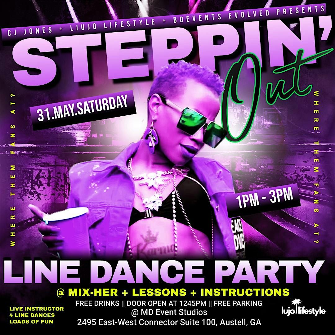 STEPPIN’ OUT II LINE DANCE PARTY & MIX-HER LESSONS | INSTRUCTIONS | DANCING, 31 May | Event in Austell