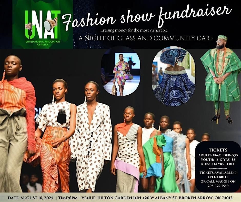 UNAT Fashion Show -STOP THE HUNGER, 16 August | Event in Broken Arrow | AllEvents
