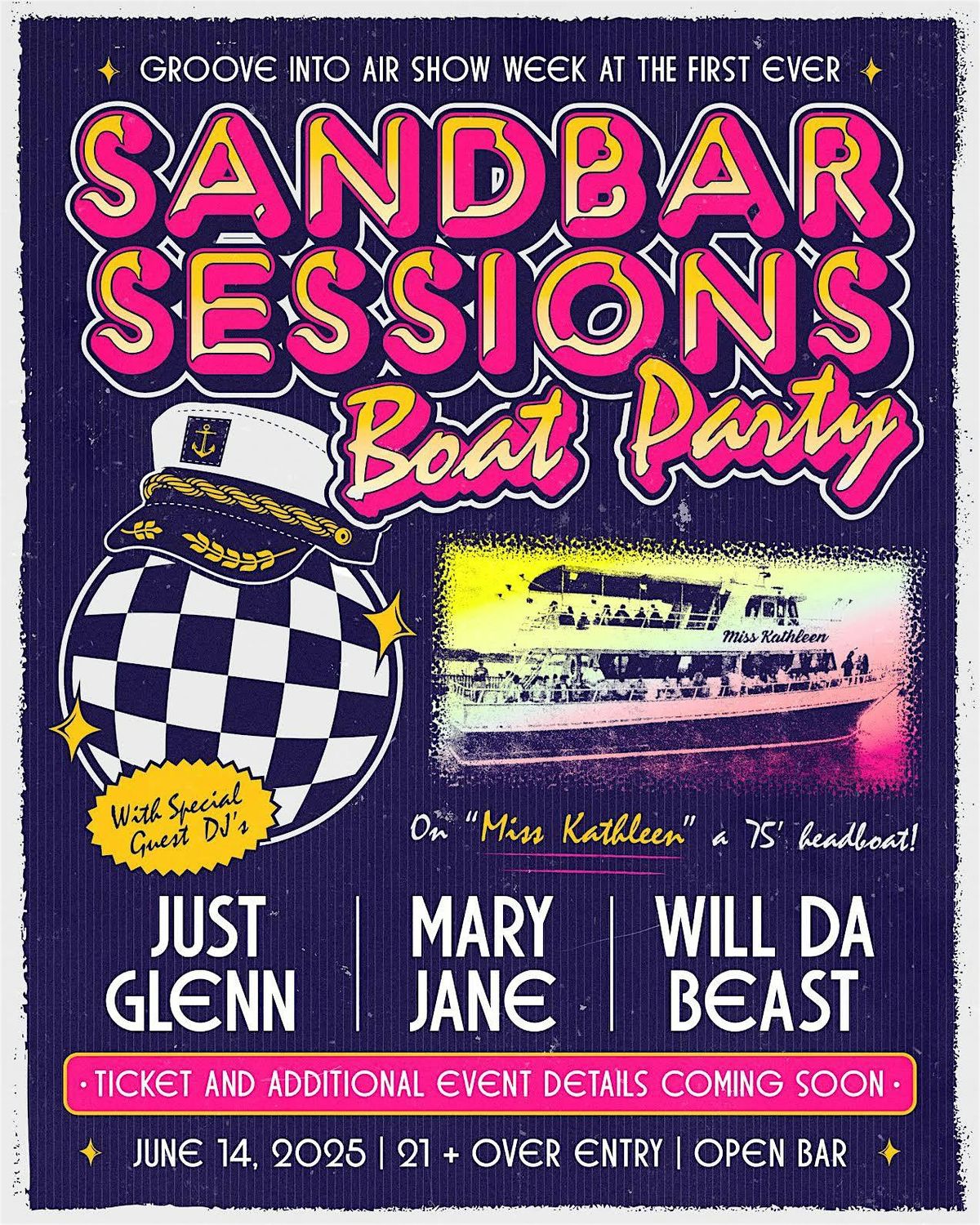Sandbar Sessions Boat Party, 14 June | Event in Ocean City | AllEvents