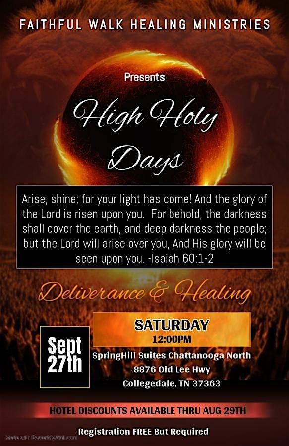 High Holy Days Conference, 27 September | Event in Collegedale | AllEvents