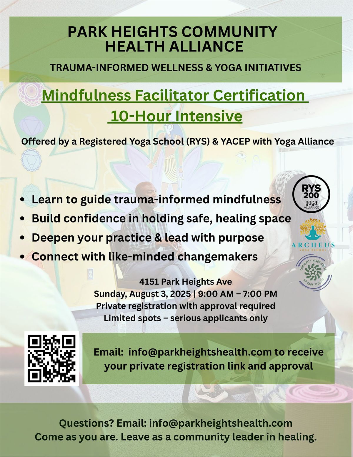 Mindfulness Facilitator Certification 10-Hour Intensive, 3 August | Event in Baltimore | AllEvents