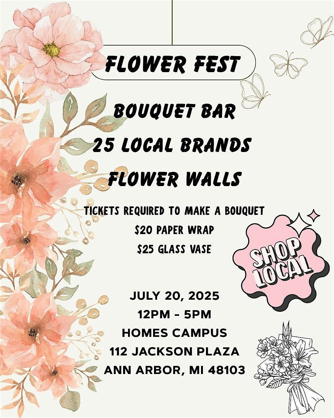 Summer Flower Fest @ HOMES Campus, 20 July | Event in Ann Arbor | AllEvents