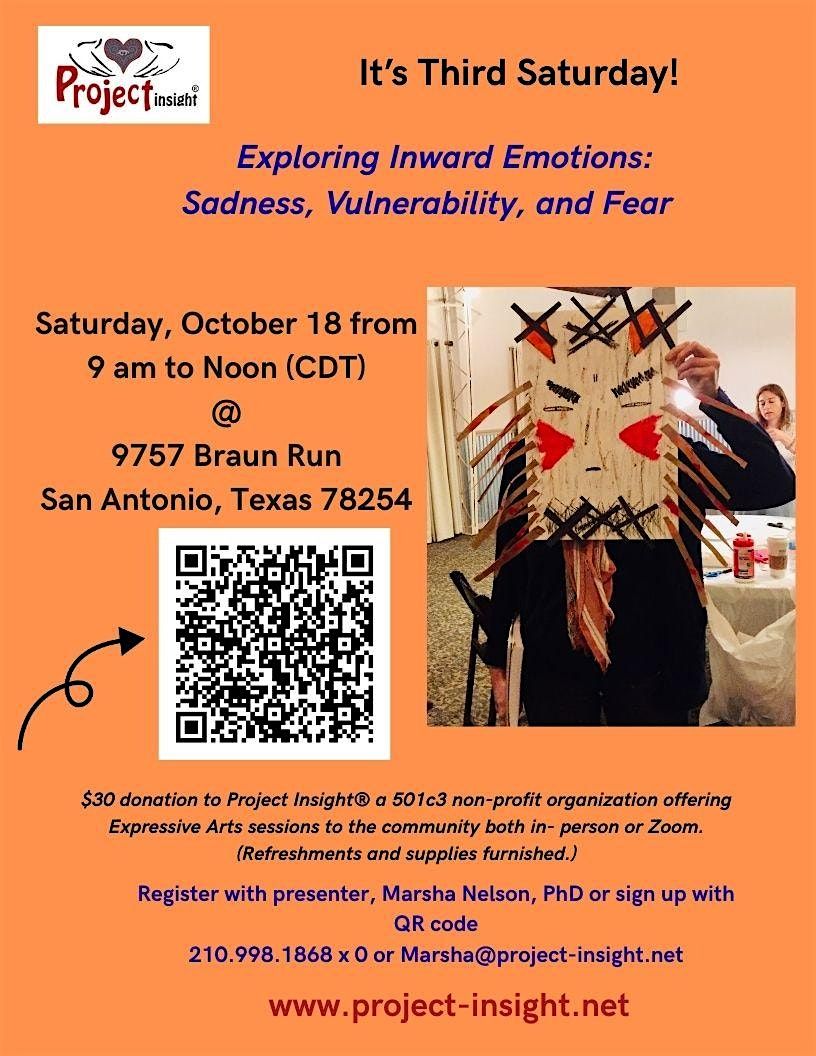 Exploring Inward Emotions: Sadness, Vulnerability, and Fear, 18 October | Event in San Antonio | AllEvents