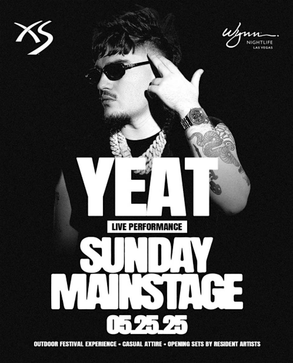 YEAT AT XS NIGHTCLUB ( OFFICIAL PROMOTER ), 25 May | Event in Las Vegas | AllEvents