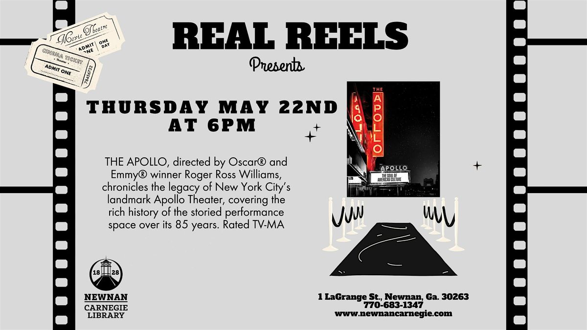Real Reels, 22 May | Event in Newnan | AllEvents
