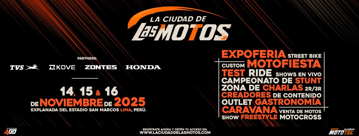 La Ciudad de las Motos 2025 - Lima, 14 November | Event in Lima | AllEvents
