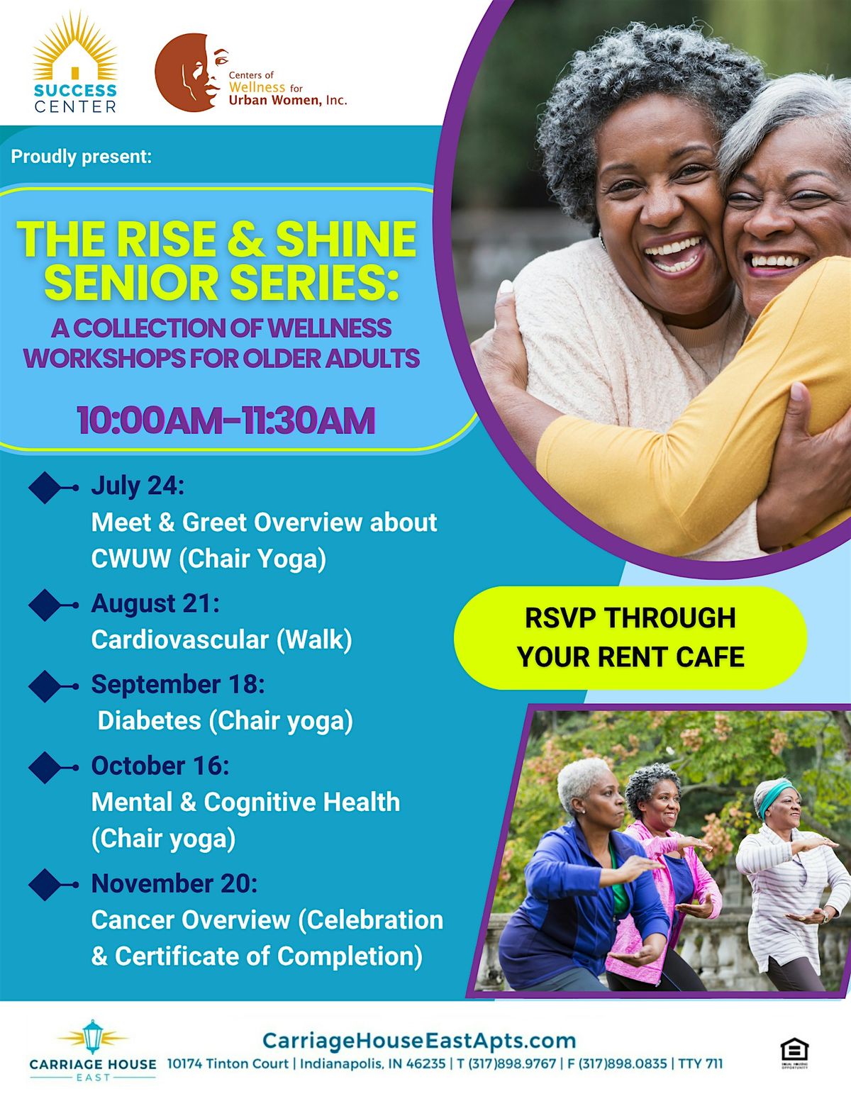 RISE & SHINE SENIOR SERIES (MENTAL & COGNITIVE HEALTH) CHAIR YOGA, 16 October | Event in Indianapolis