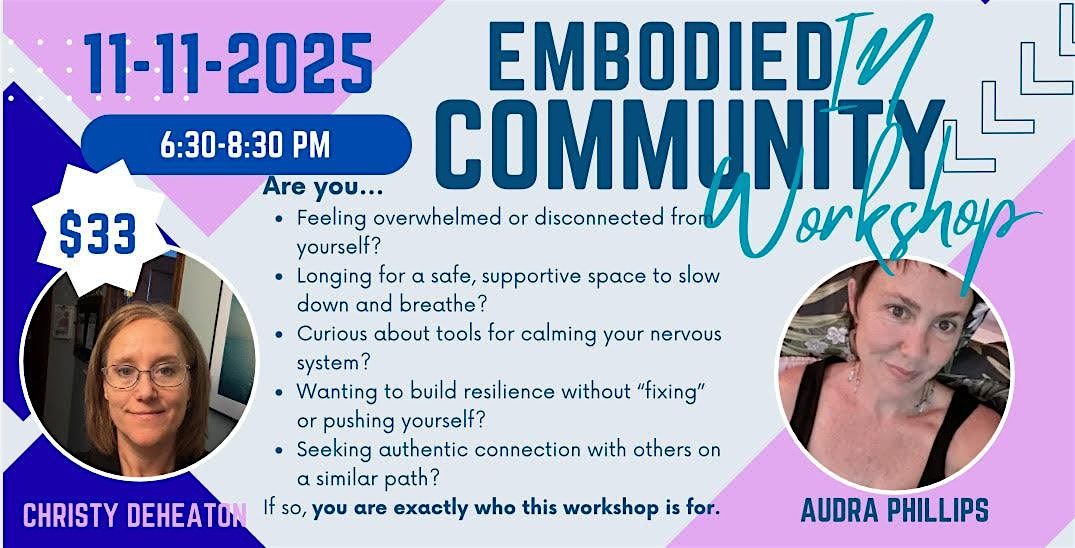 Presence and Sensory-Awareness; Somatic Workshop by Emobodied IN Community | Event in Worthington | AllEvents
