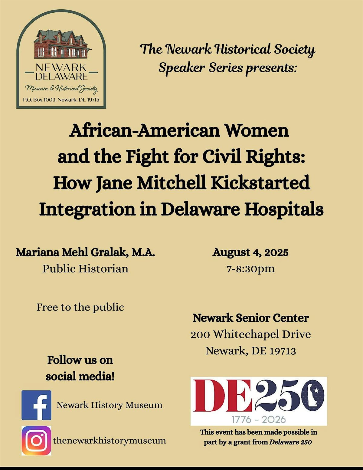 African American Nurses and the Fight for Civil Rights: How Jane Mitchell k, 4 August | Event in Newark | AllEvents