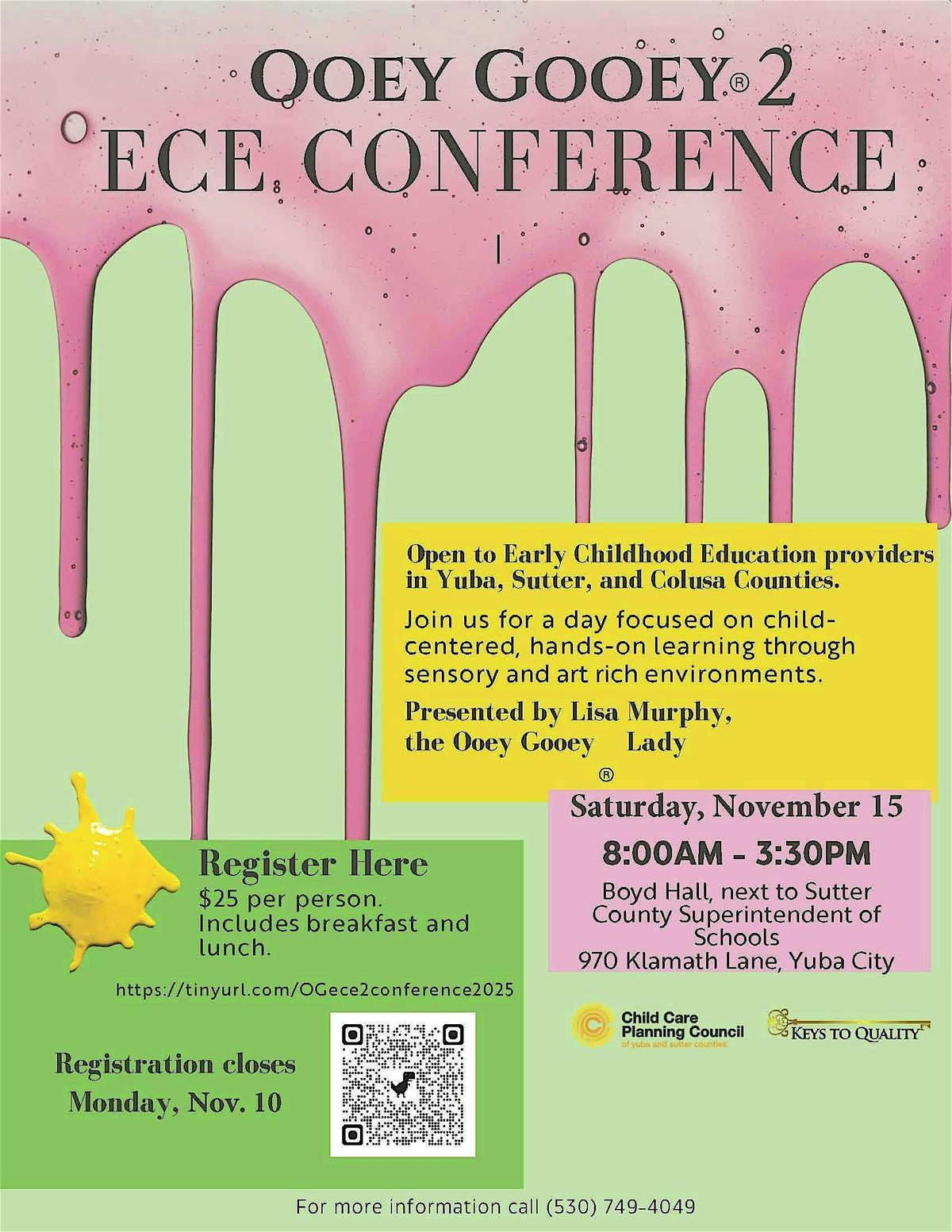 Ooey Gooey ®  2 ECE Conference, 15 November | Event in Yuba City | AllEvents