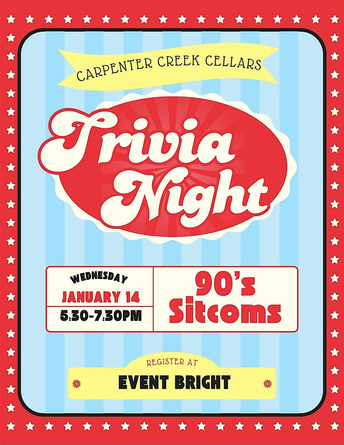 ✨ 90s Sitcom Trivia Night! ✨, 14 January | Event in Remington | AllEvents