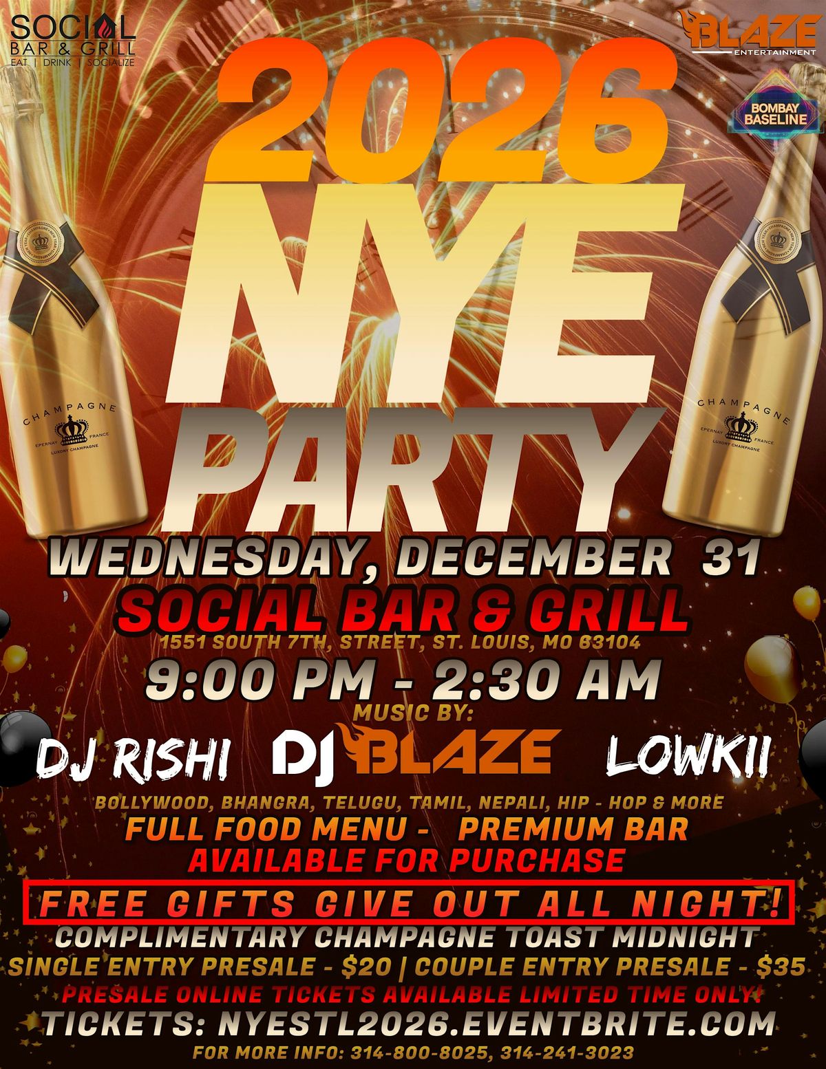 NEW YEAR EVE BOLLYWOOD PARTY 2026, 31 December | Event in St. Louis | AllEvents