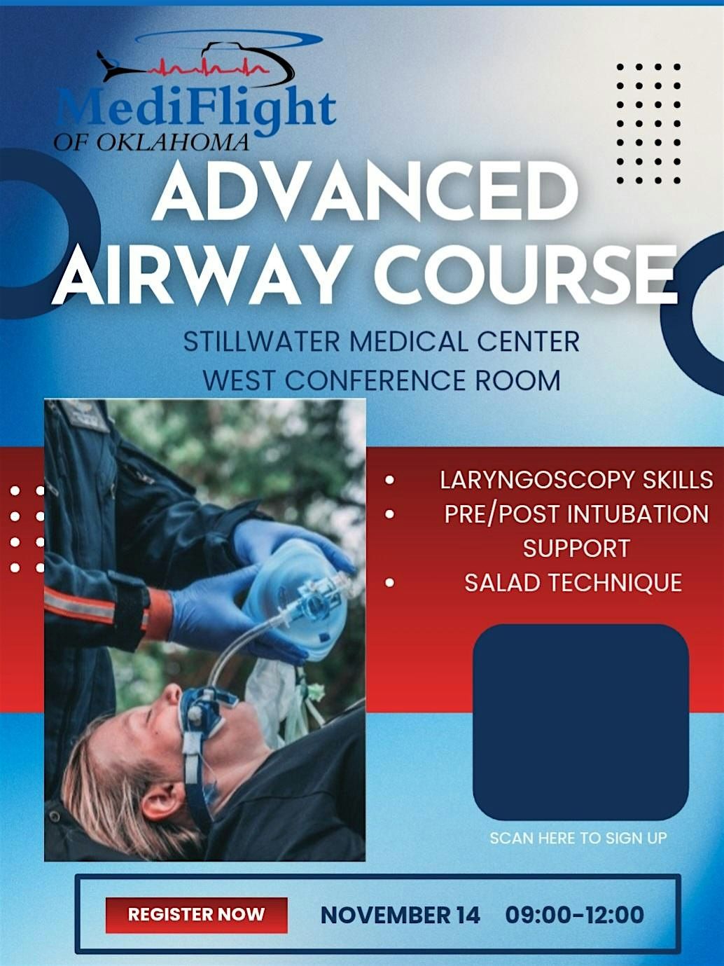 Advanced Airway Management with Mediflight, 14 November | Event in Stillwater | AllEvents