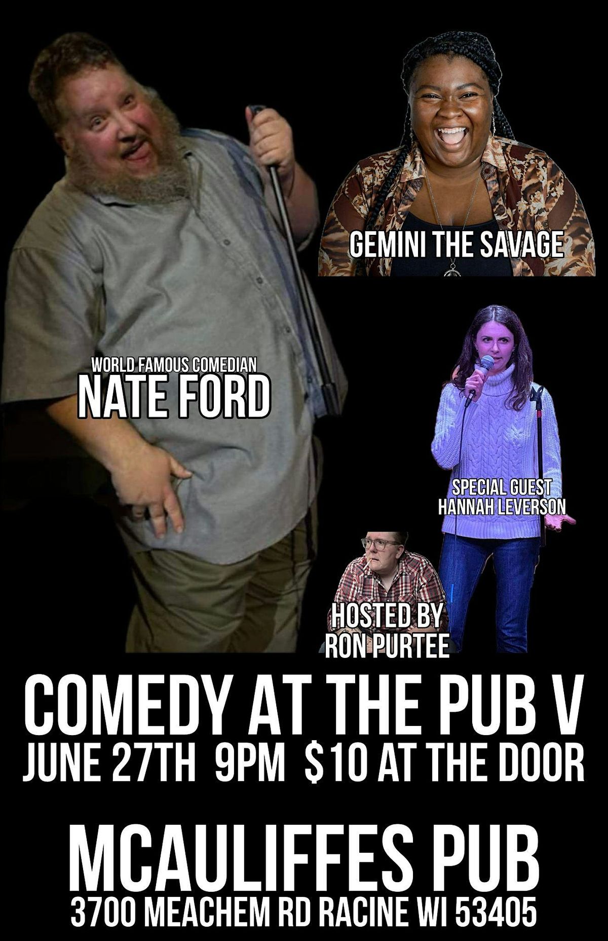 COMEDY AT THE PUB V, 27 June | Event in Racine | AllEvents