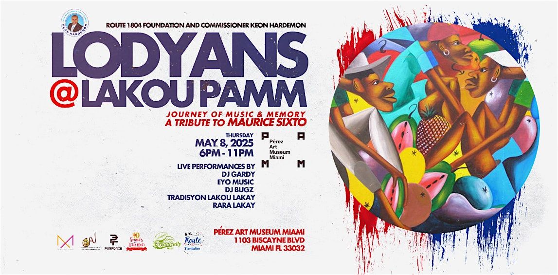 Lodyans @ Lakou PAMM, 8 May | Event in Miami | AllEvents
