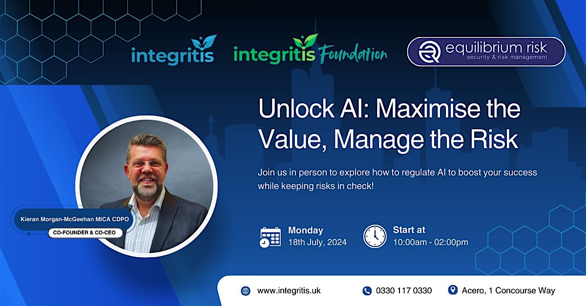 Unlock AI: Maximise the Value, Manage the Risk, 27 November | Event in Acero | AllEvents
