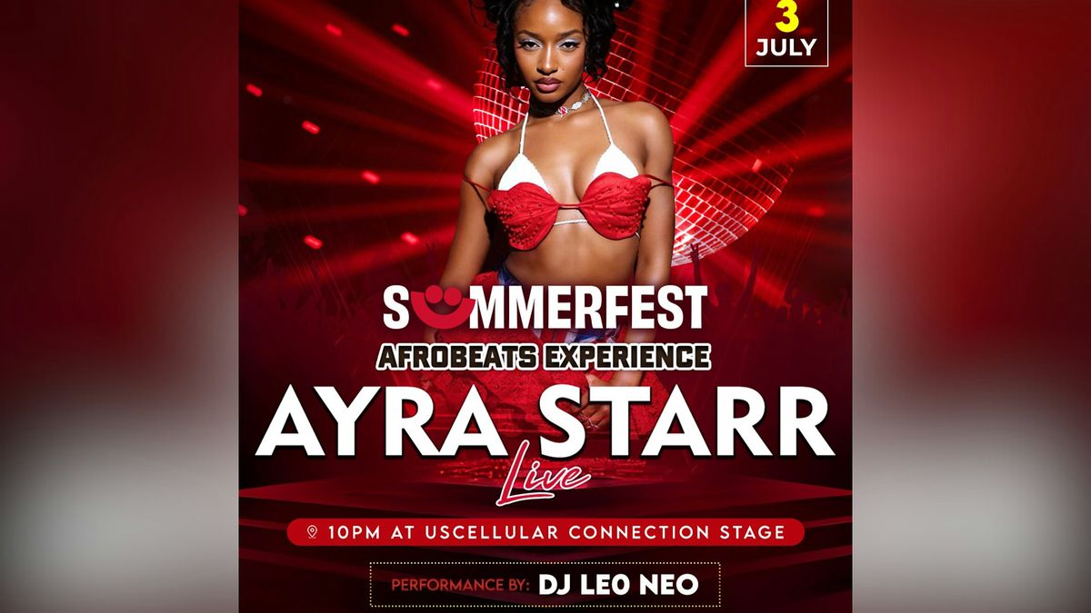 AYRA STARR Live at Summerfest in Milwaukee, 3 July | Event in Milwaukee | AllEvents