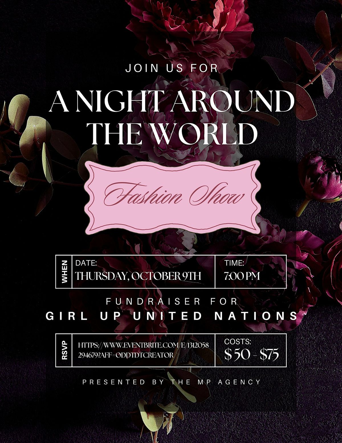 A Night Around the World: Fashion Show '25, 9 October | Event in Boston | AllEvents
