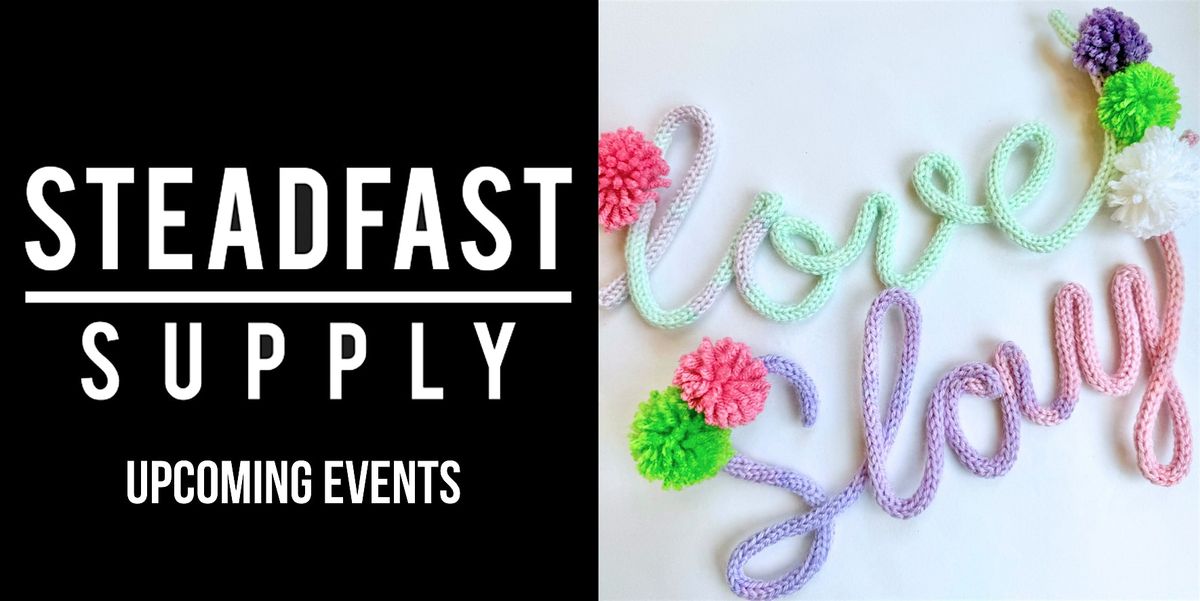 Knit It, Bend It, Pom It! Knit Your Own Word Art Workshop, 20 September | Event in Washington | AllEvents
