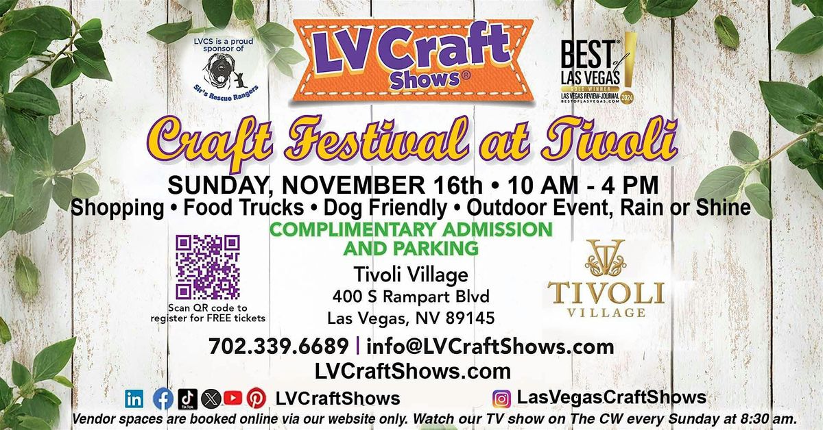 Craft Festival at Tivoli, 16 November | Event in Las Vegas | AllEvents