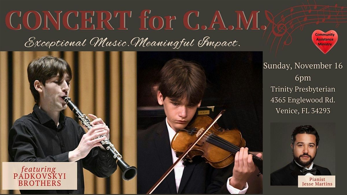 Concert for C.A.M., 16 November | Event in Venice | AllEvents