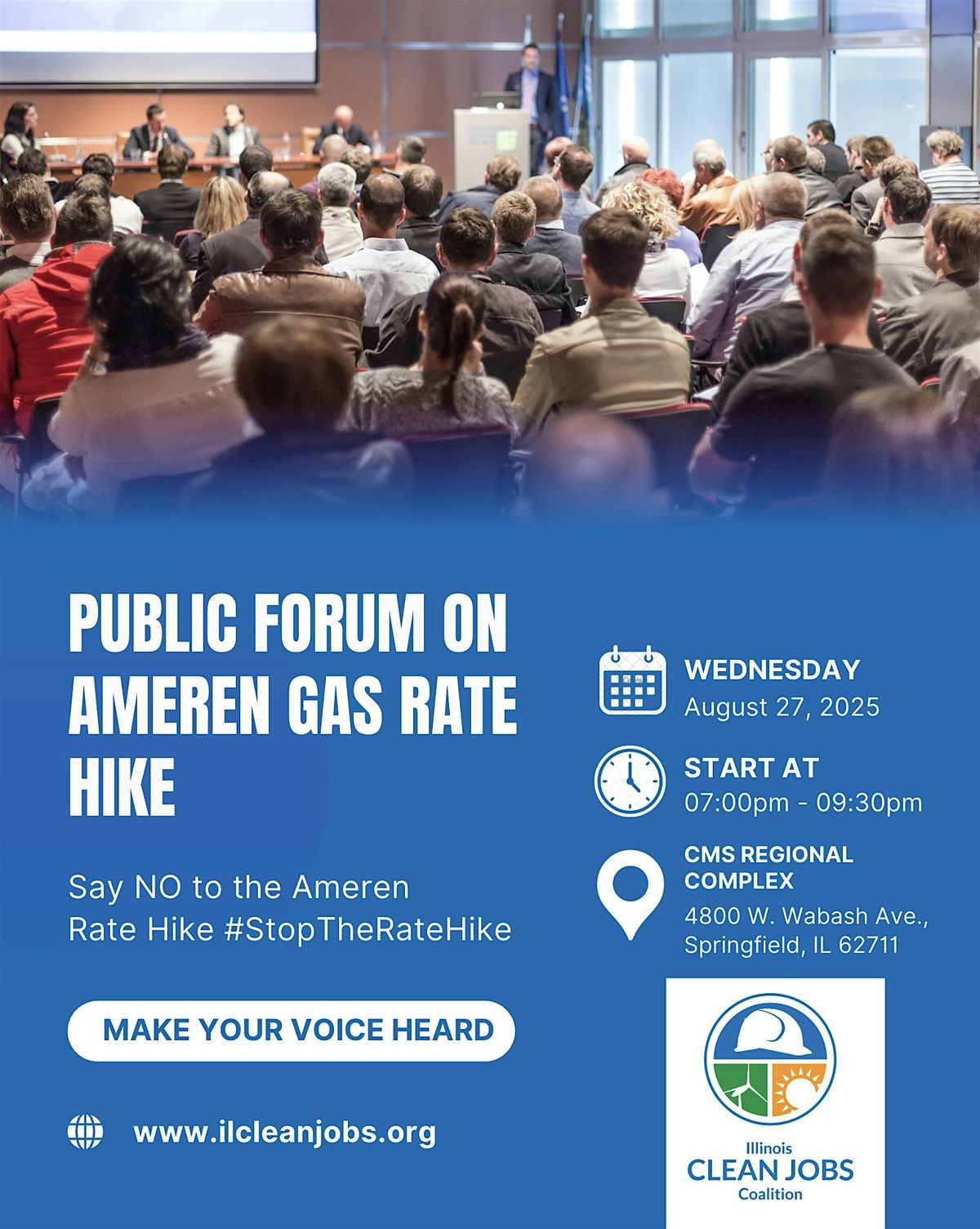 Springfield: Public Forum on  Ameren Gas Rate Hike, 27 August | Event in Springfield | AllEvents