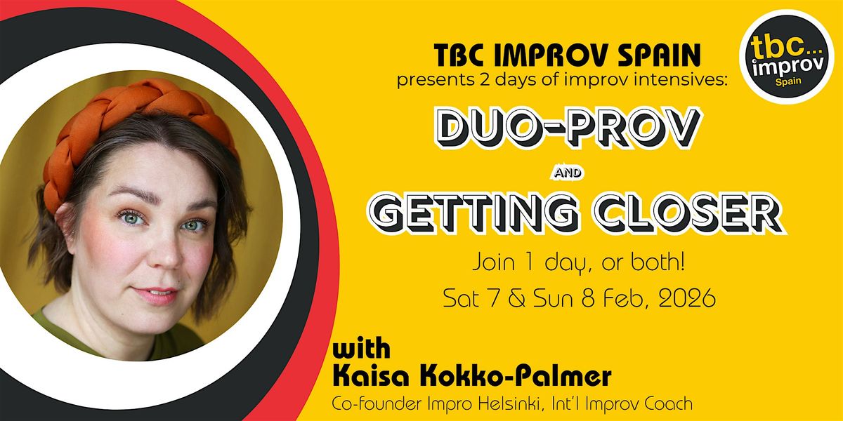 Improv Weekend  Intensives - Duo-prov & Getting Closer, 7 February | Event in Barcelona | AllEvents