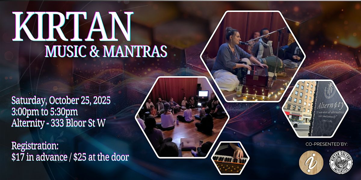 Kirtan: Music & Mantras at Alternity, 25 October | Event in Toronto | AllEvents