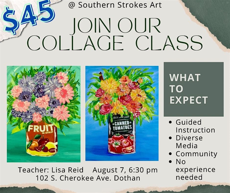 Collage class, 7 August | Event in Dothan | AllEvents