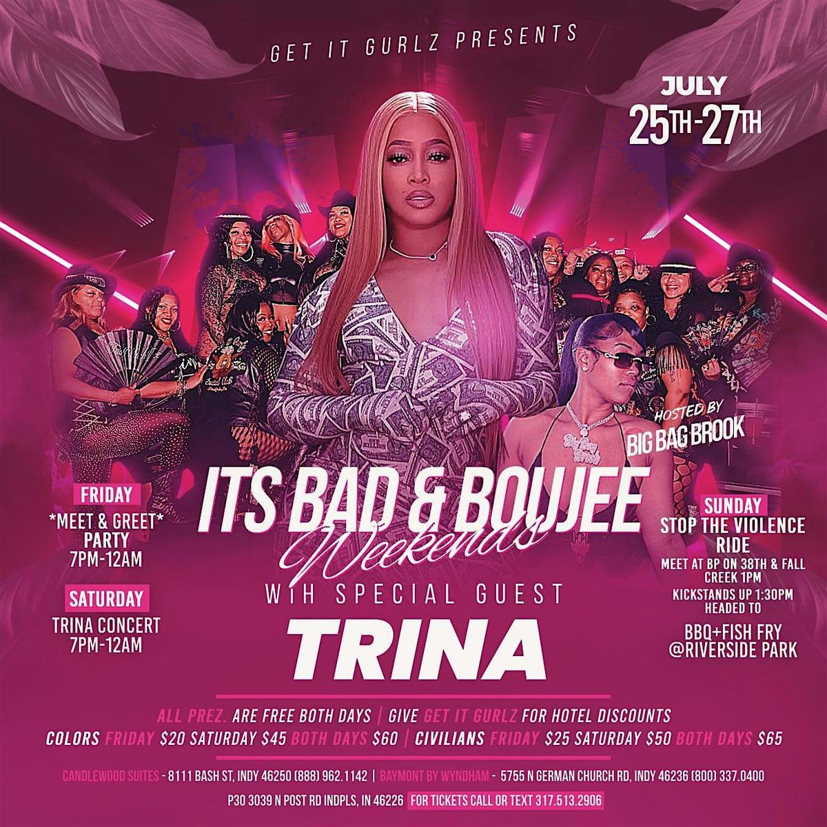 Get It Gurlz 1st Annual Event feat CeeJay 2kold & Trina Live In Concert, 25 July | Event in Indianapolis