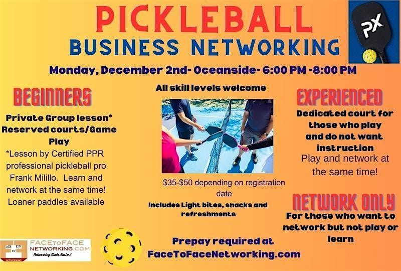 Long Island Business Networking Pickleball, Pickleball XPO (Oceanside