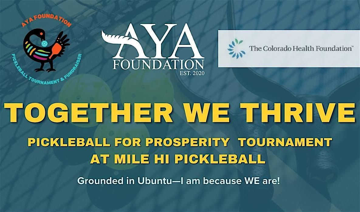Together We Thrive: Pickleball for Prosperity  Tournament, 13 September | Event in Denver | AllEvents