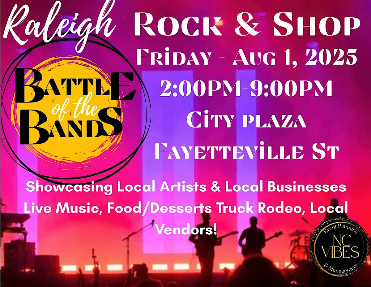 RALEIGH SHOP AND ROCK- FOOD/DESSERTS TRUCK RODEO/LOCAL BANDS AND VENDORS, 1 August | Event in Raleigh | AllEvents