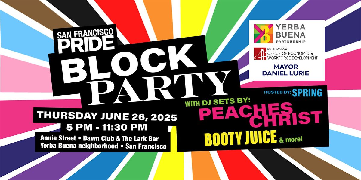 SF Pride Block Party, 26 June | Event in San Francisco | AllEvents