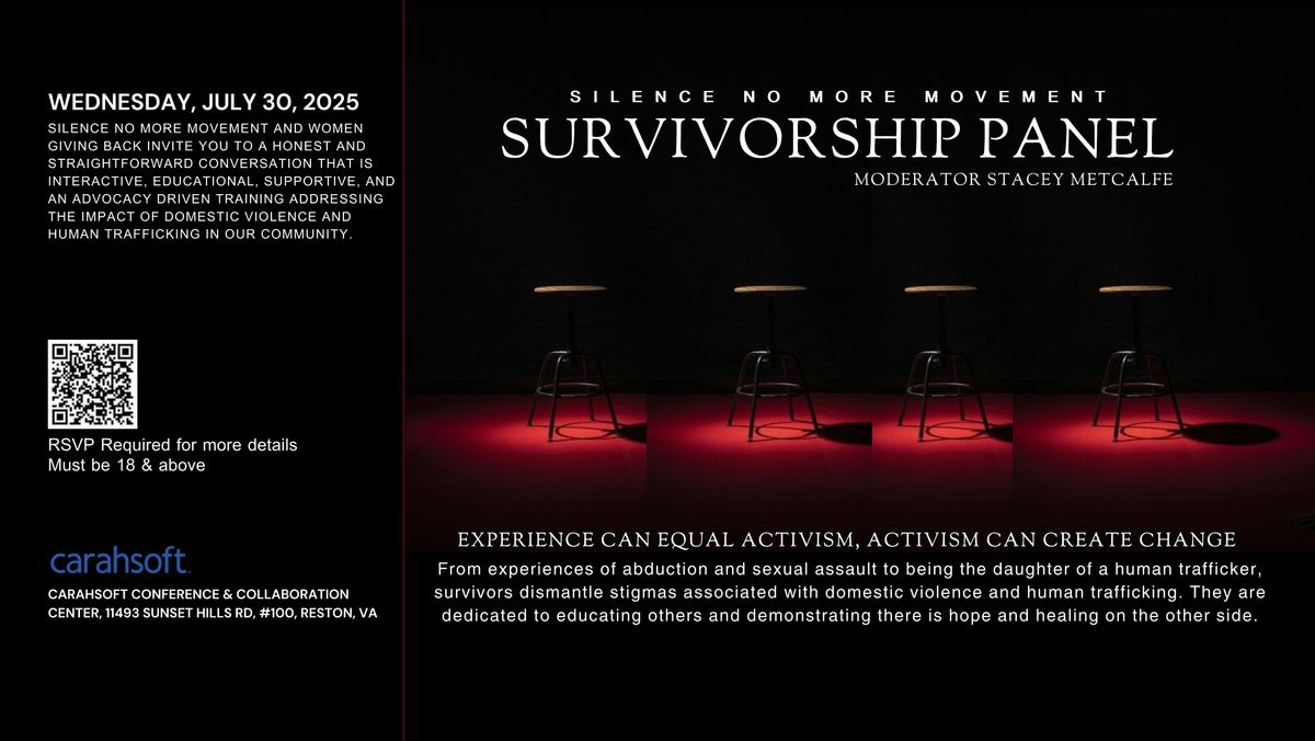 SNMM Survivorship Panel, 30 July | Event in Reston | AllEvents